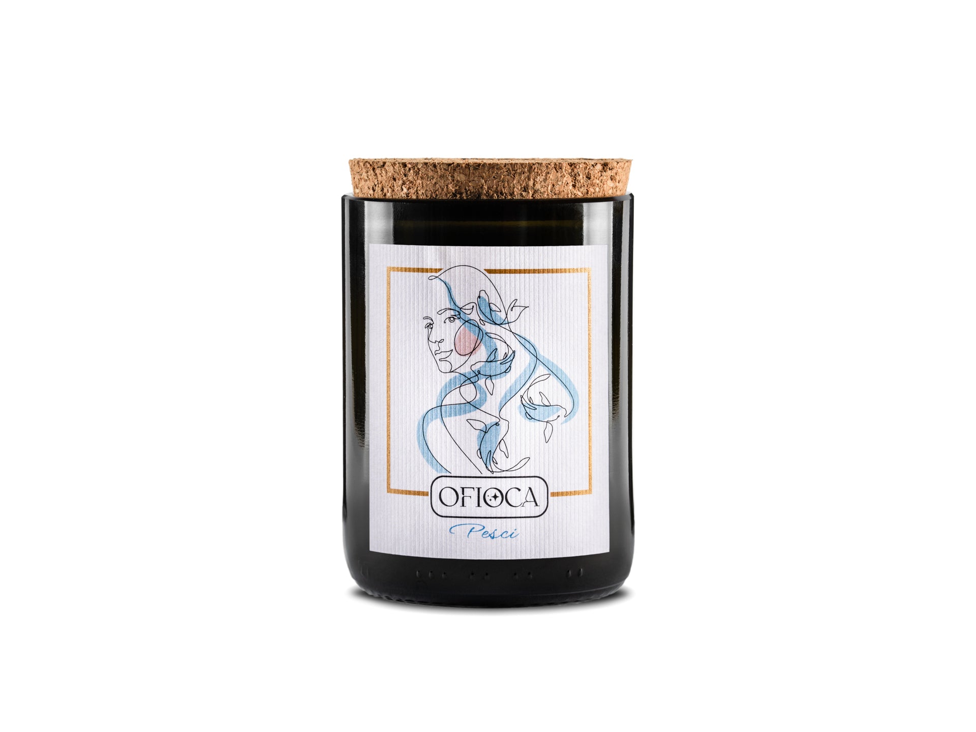 Candela profumata in vasetto - Pesci